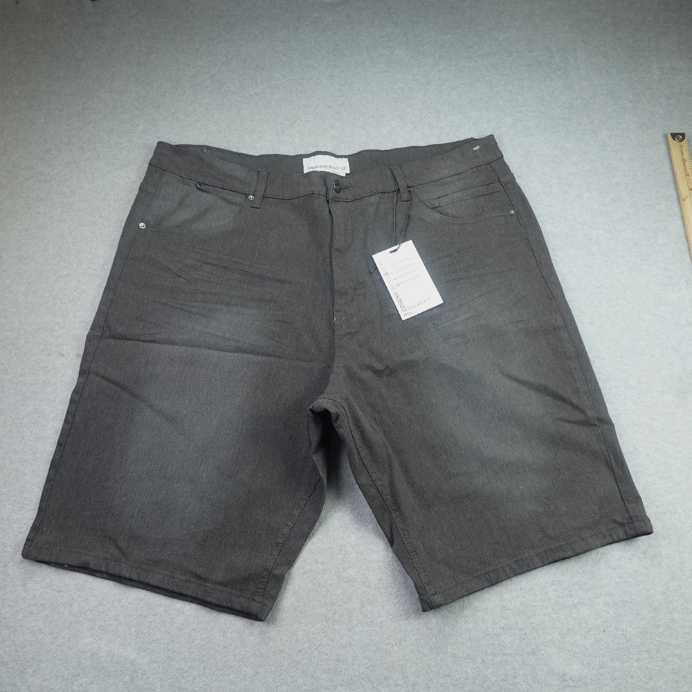 Paper Denim & Cloth Shorts Mens 42 Dark Grey Greenwich Stretch Denim